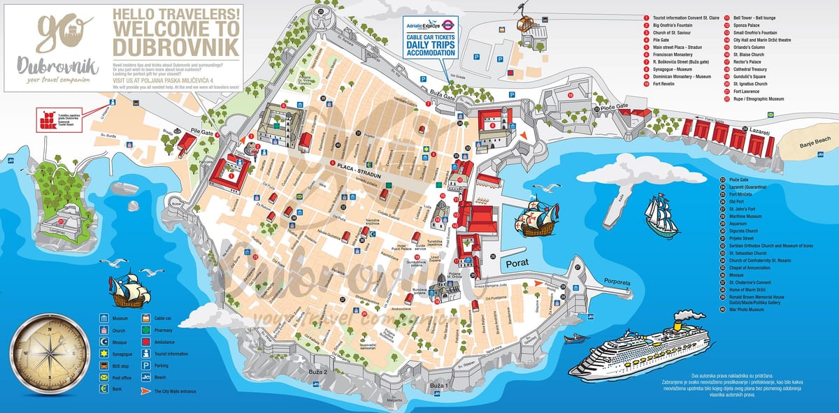 зураг нь хуучин хотын dubrovnik хорват