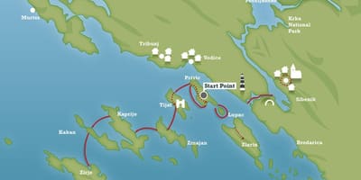Adriatic эрэг, хорват газрын зураг