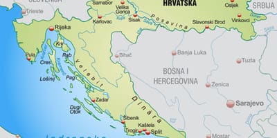 Хойд хорват газрын зураг