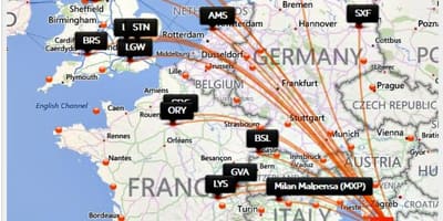Хорват airlines газруудын газрын зураг