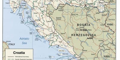 Хорват marinas газрын зураг